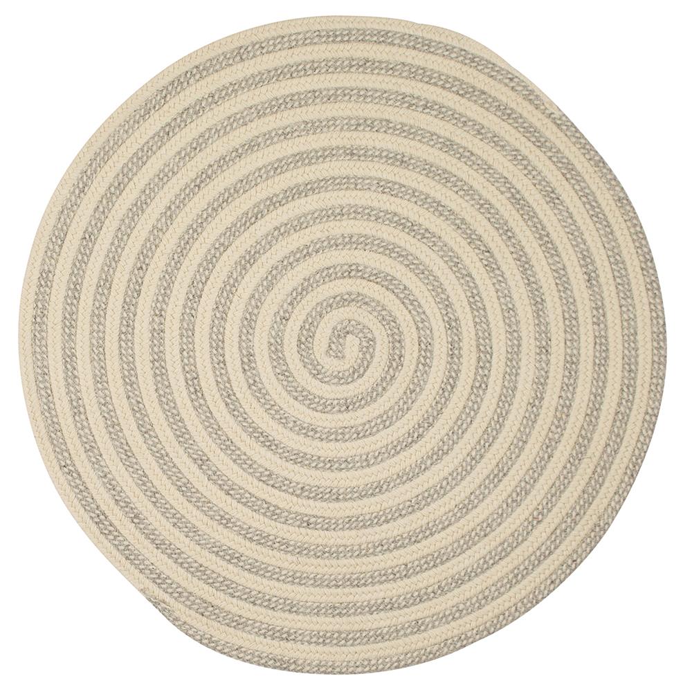 Colonial Mills OL23SAMPLE Woodland Round - Light Gray sample swatch 